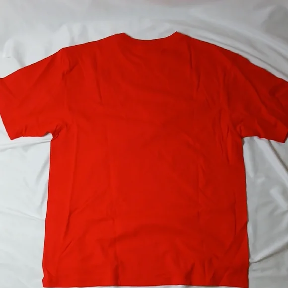 Stussy Red Tee with Navy Astronaut Graphic - Picture 3 of 3